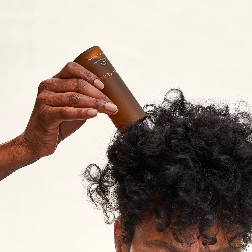 PATTERN Rosemary-Peppermint Oil Blend visual highlights refreshing aroma and scalp cooling