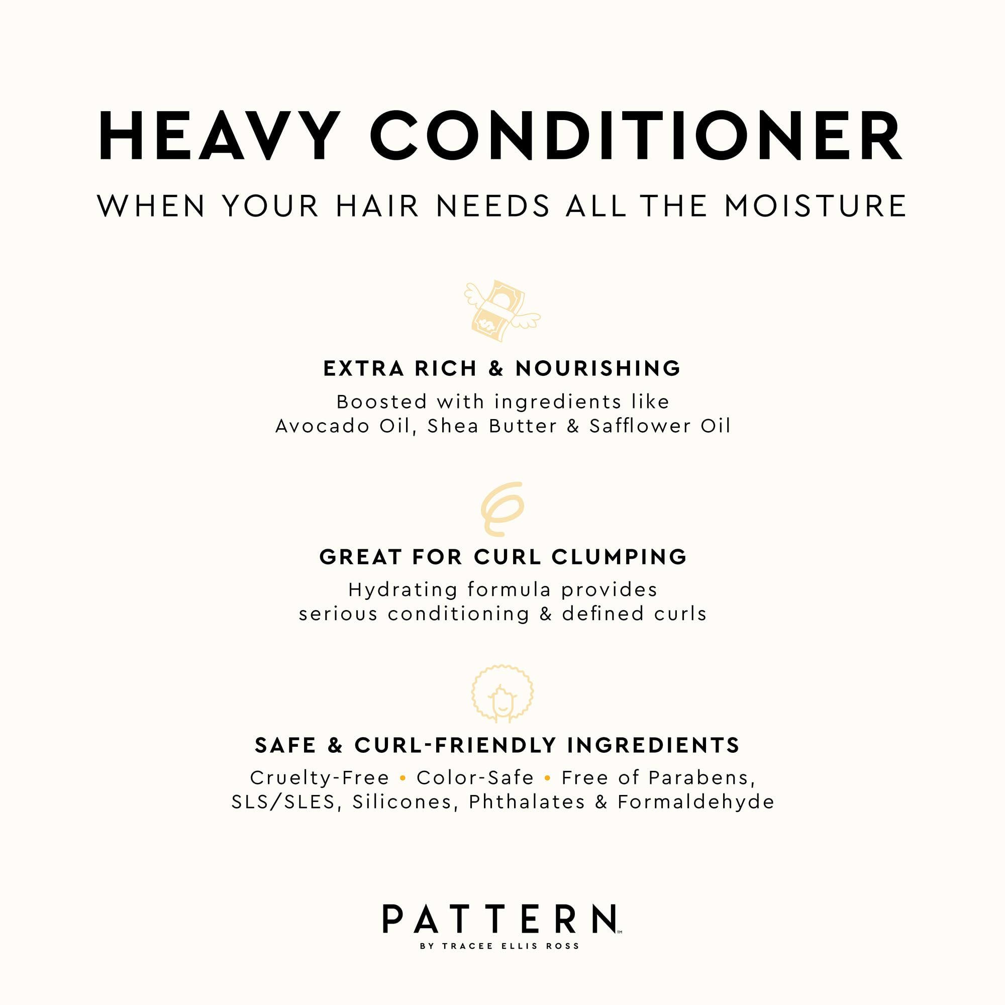 PATTERN Slip detangling application closeup demonstrates easy distribution and smooth detangling for curls.