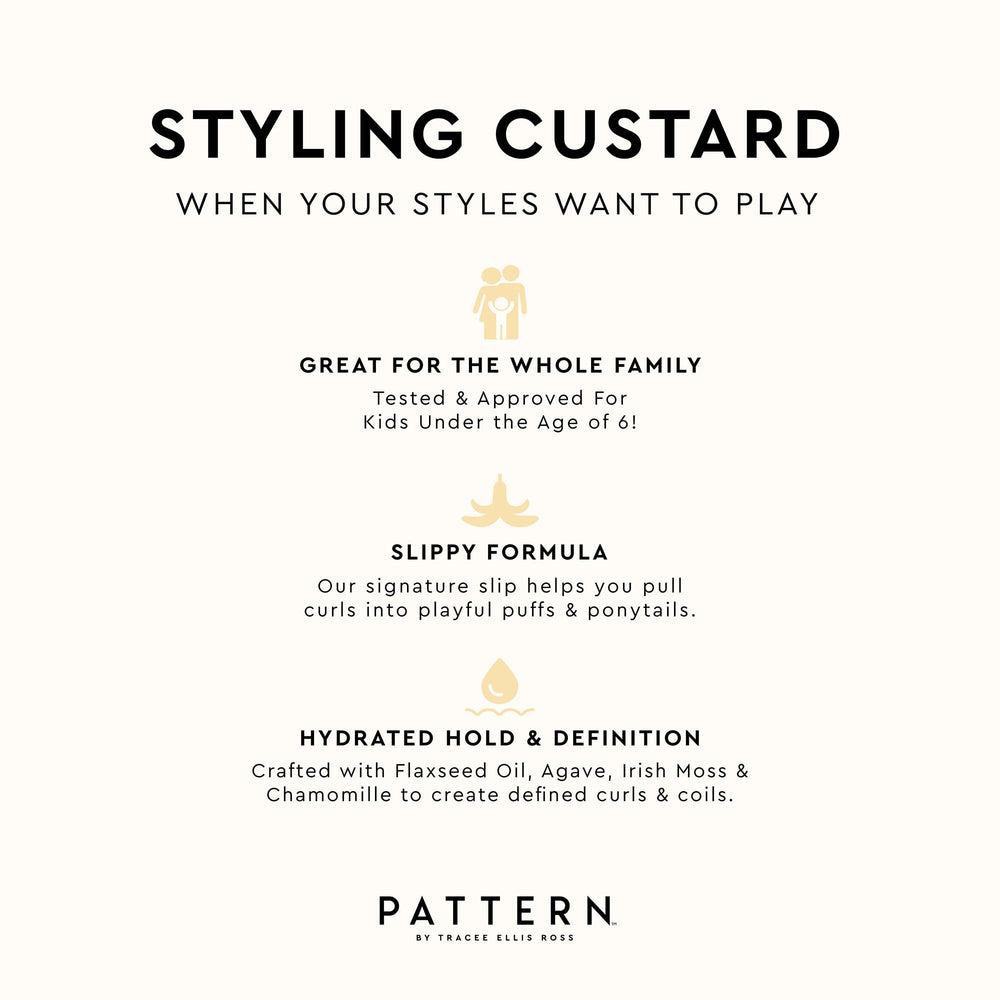 PATTERN Styling Custard suitable for kids and adults, easy styling.