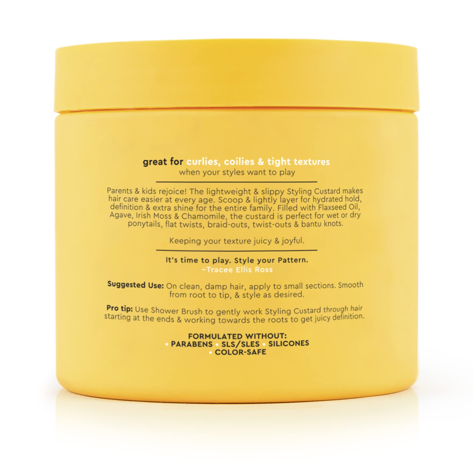 PATTERN Styling Custard's lightweight slip for smooth application.