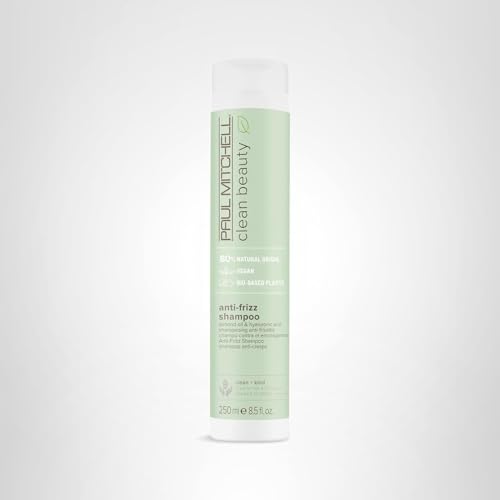 Paul Mitchell Anti-Frizz Shampoo foaming lather promotes thorough cleanse.