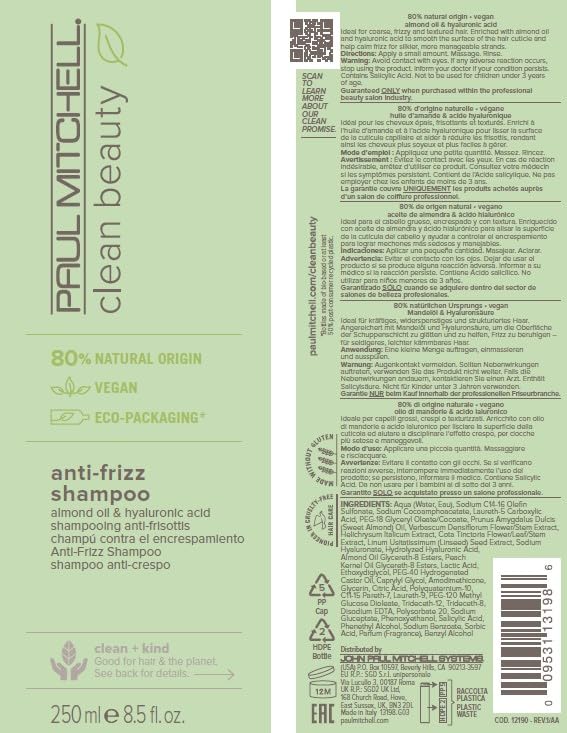 Paul Mitchell Bio-based plastic packaging underscores sustainability and reduced virgin plastic.