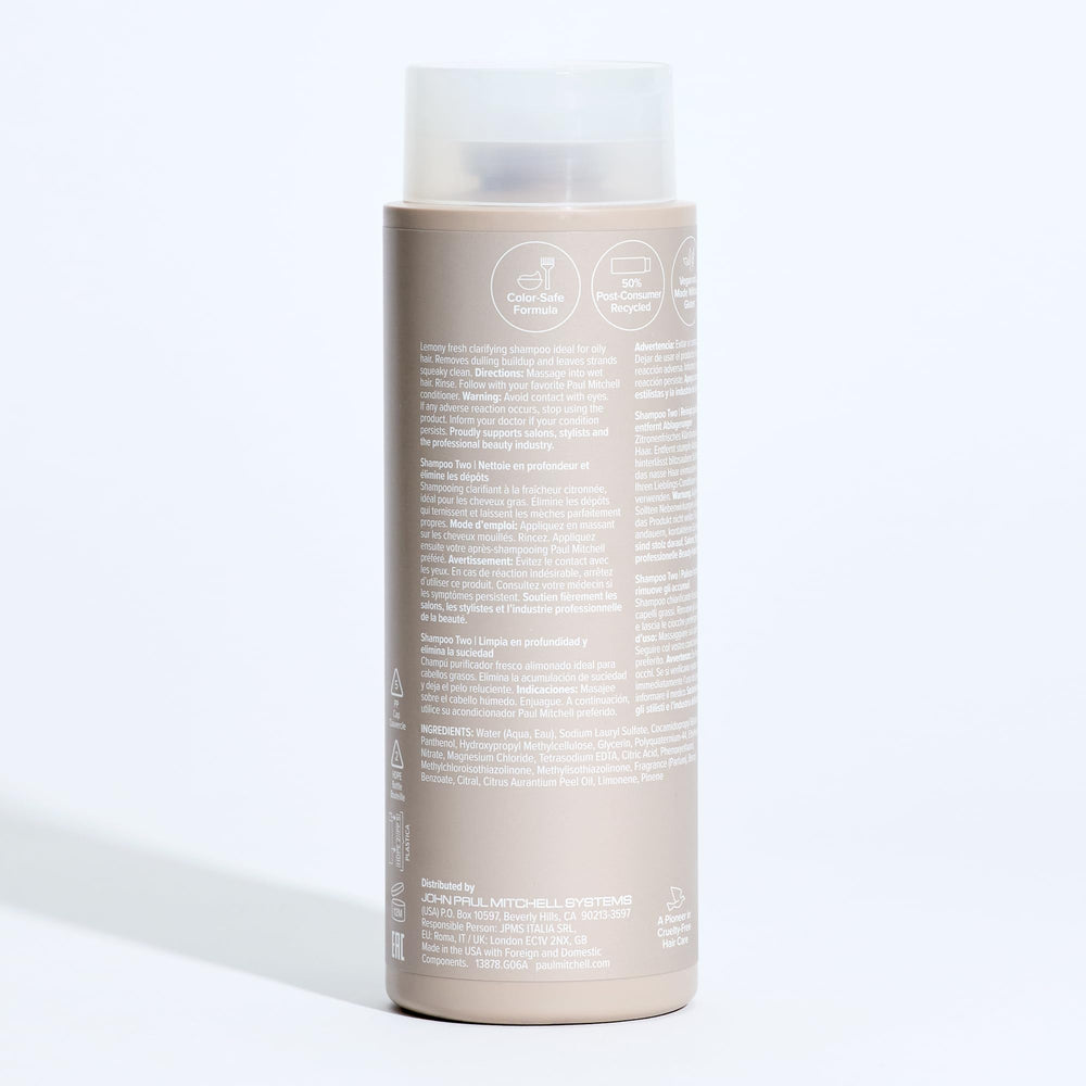 Paul Mitchell champú dos ingrediente clave limón ofrece sensación vigorizante