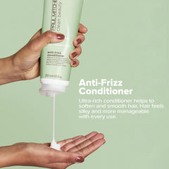 Creamy lather close-up from Paul Mitchell Anti-Frizz Conditioner showing texture