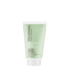 Paul Mitchell Clean Beauty Anti-Frizz Leave-In bottle showing frizz control and humidity protection.