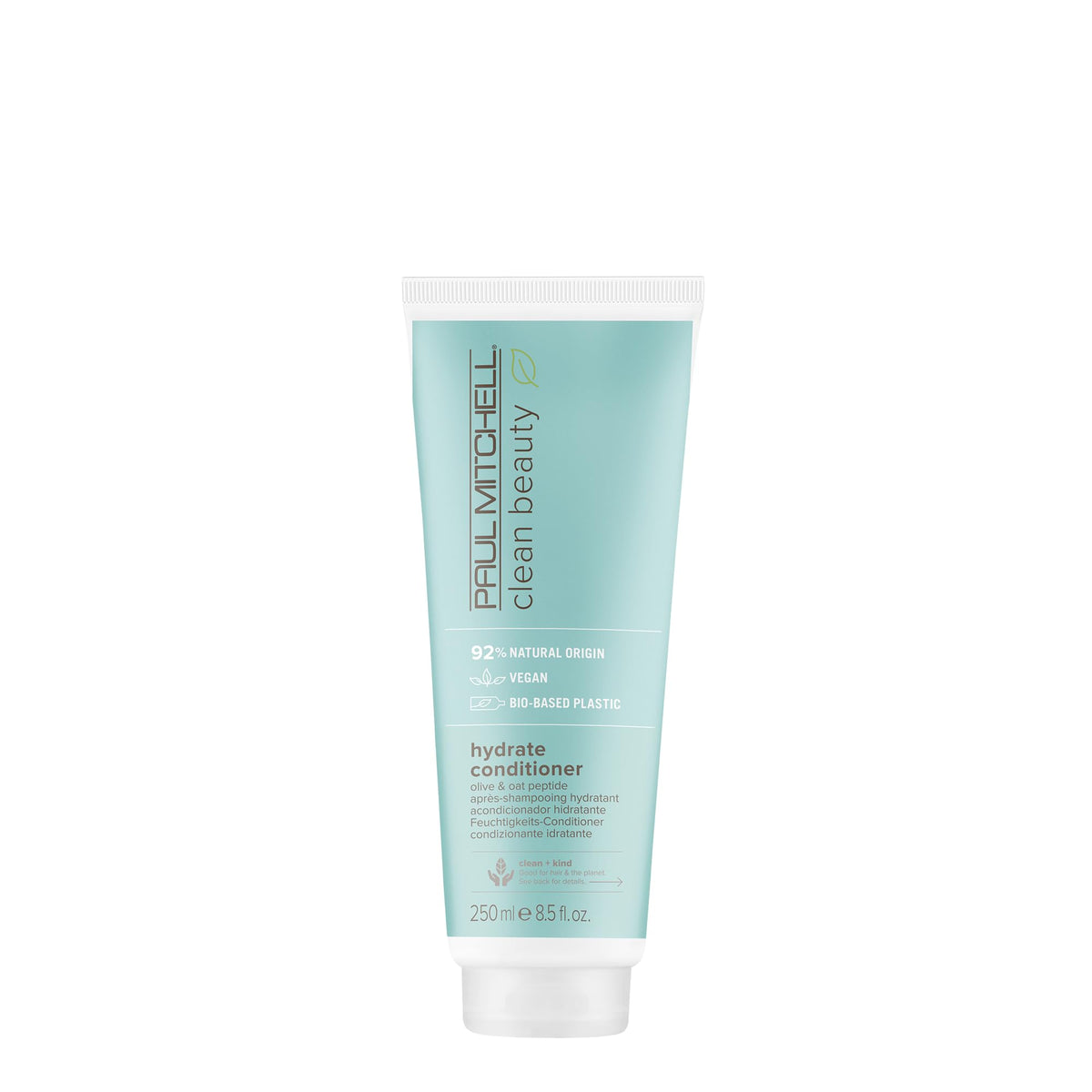Paul Mitchell Clean Beauty Hydrate Conditioner bottle highlighting moisture for dry hair.
