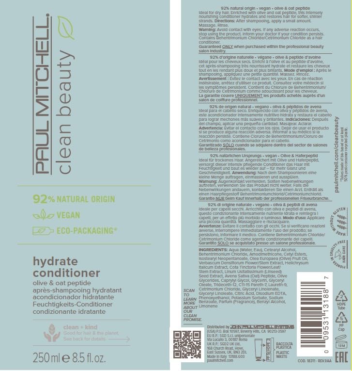 Paul Mitchell Hydrate Conditioner close-up shows creamy formula and shine potential.