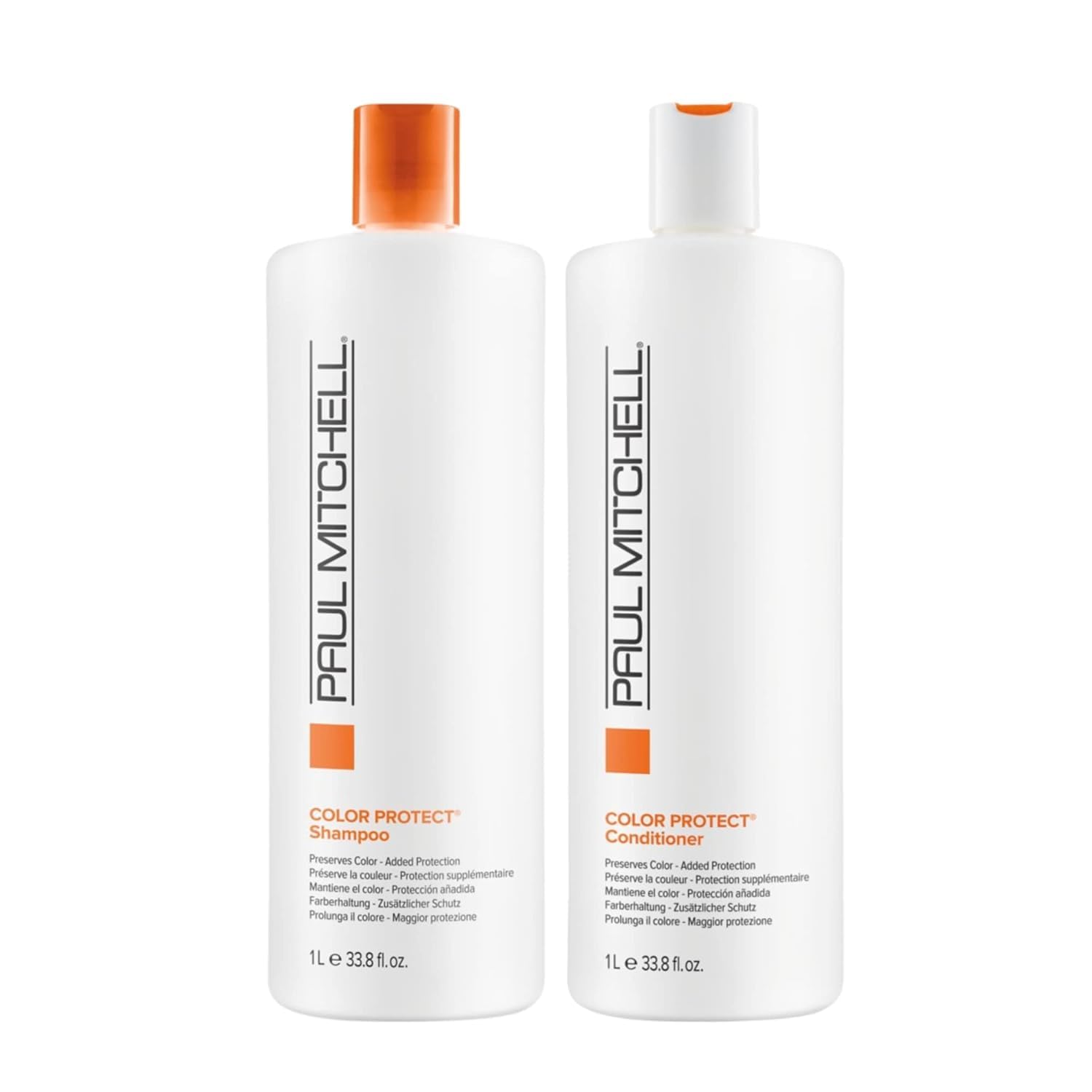 Paul Mitchell Color Protect Conditioner bottle—detangles and seals color for smooth, hydrated hair.