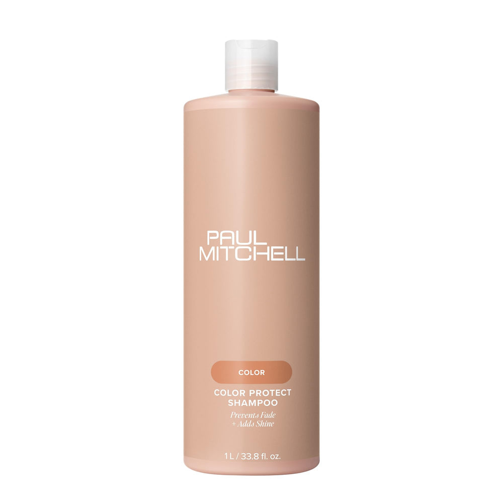 Paul Mitchell Color Protect Shampoo bottle-front shows color-safe formula for vibrant hair