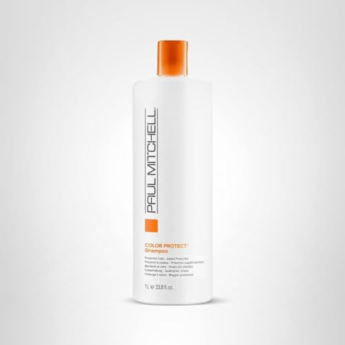 Paul Mitchell Color Protect Shampoo recyclable packaging symbol highlighting sustainability
