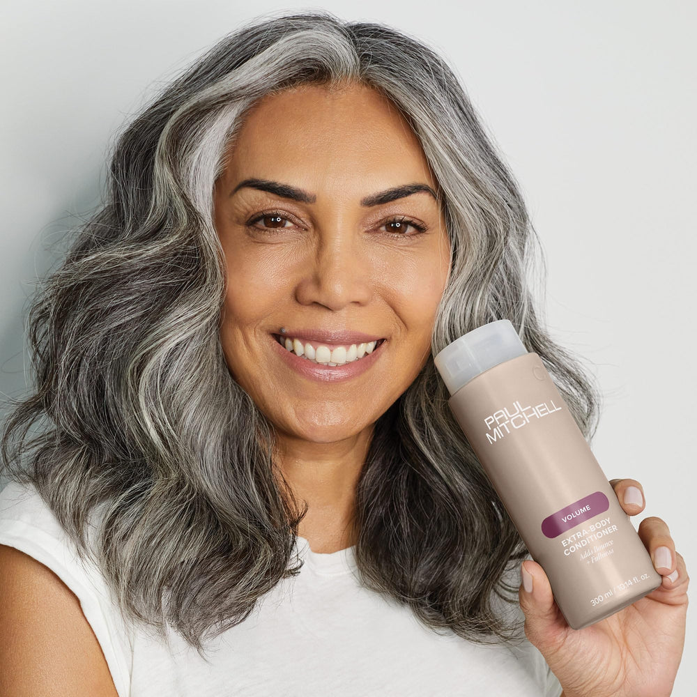 Paul Mitchell Extra-Body Conditioner, panthenol, aporta cuerpo y ayuda a reparar el cabello.