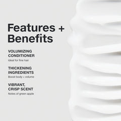 Paul Mitchell Extra-Body Conditioner, textura suave que facilita el des Entrelazado y la manejabilidad.