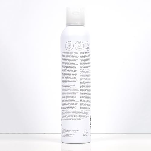 Crisp apple fragrance from the hairspray leaves hair smelling fresh