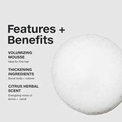 Paul Mitchell Extra-Body Sculpting Foam, aplicación-en-pelo-humedecido: volumen y manejabilidad desde la raíz