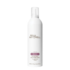 Paul Mitchell Extra-Body Sculpting Foam packaging for easy handling during styling