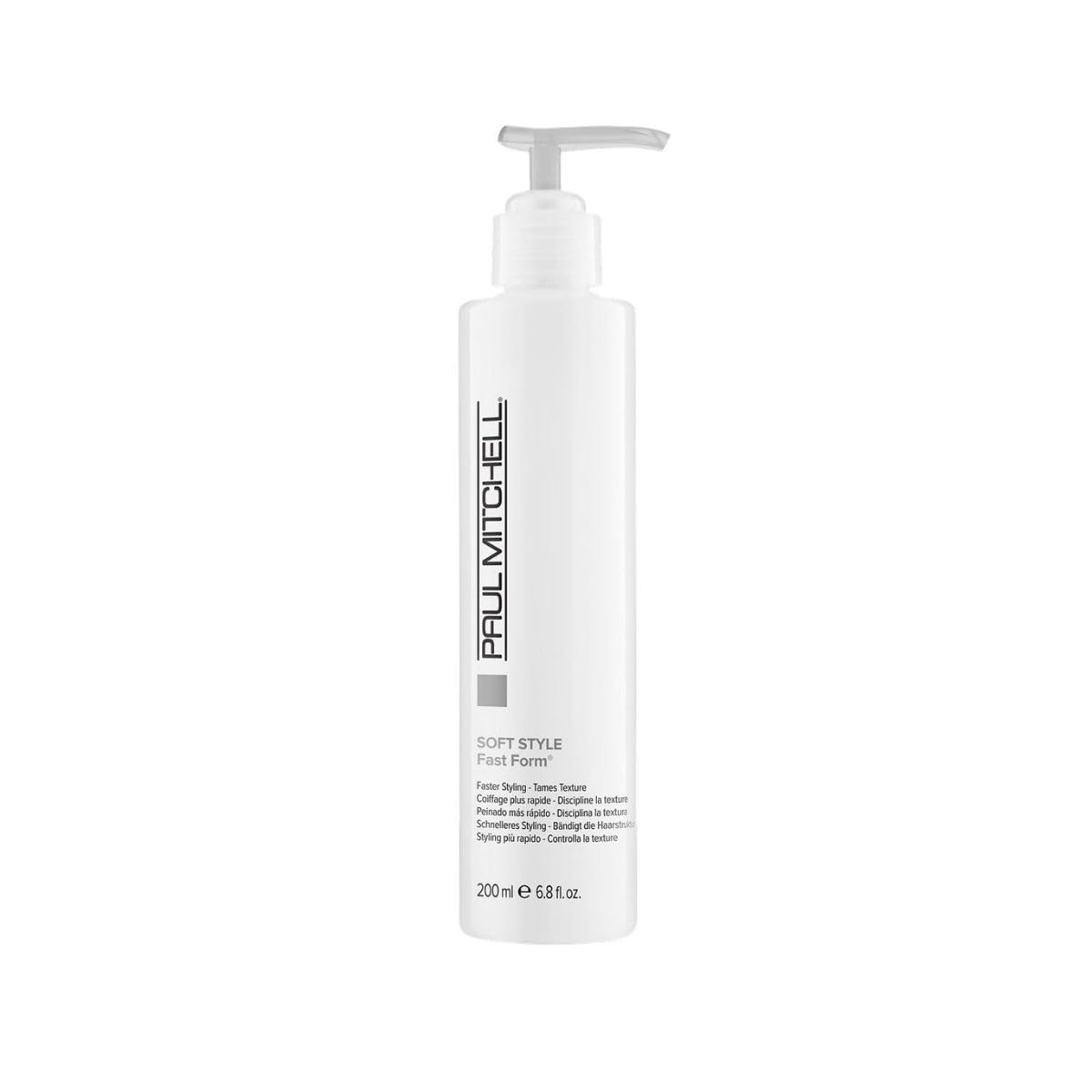 Paul Mitchell Fast Form bottle with smooth, quick-styling promise.