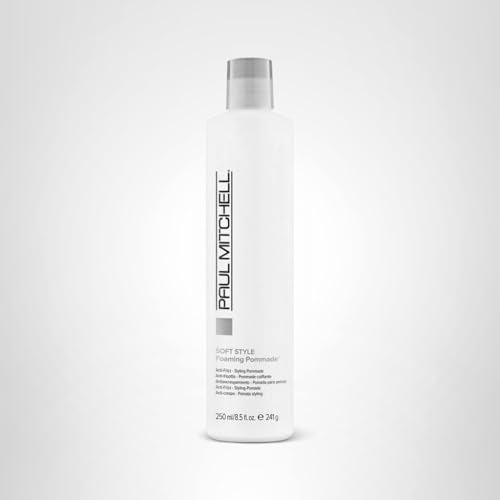 Hair being styled with Paul Mitchell Foaming Pomade during routine care