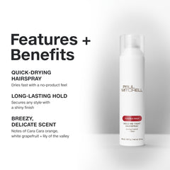 Fine to medium hair benefits from lightweight Hold Me Tight hold.