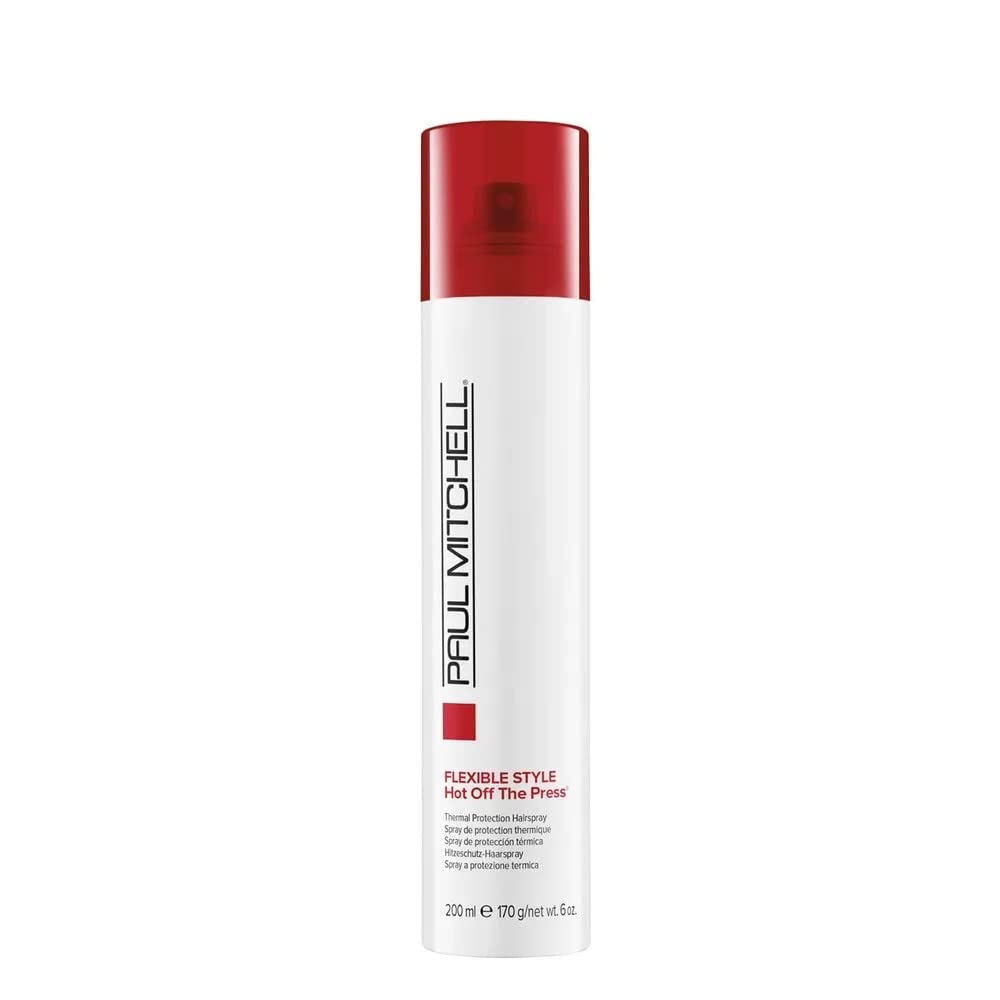 Paul Mitchell Hot Off The Press bottle front showcases heat protection for daily styling.