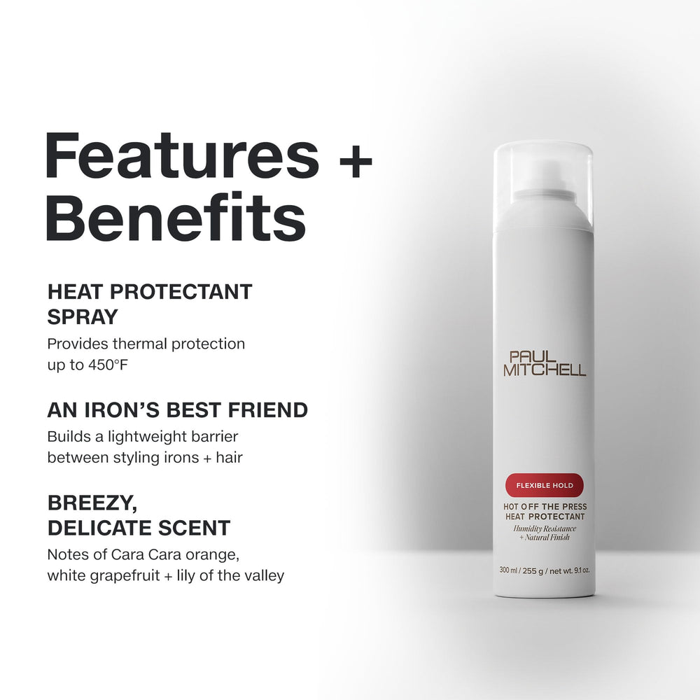 Paul Mitchell Hot Off The Press uses rice hull extract to form a protective barrier.