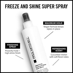 Paul Mitchell laca para cabello grueso ofrece fijación y brillo.