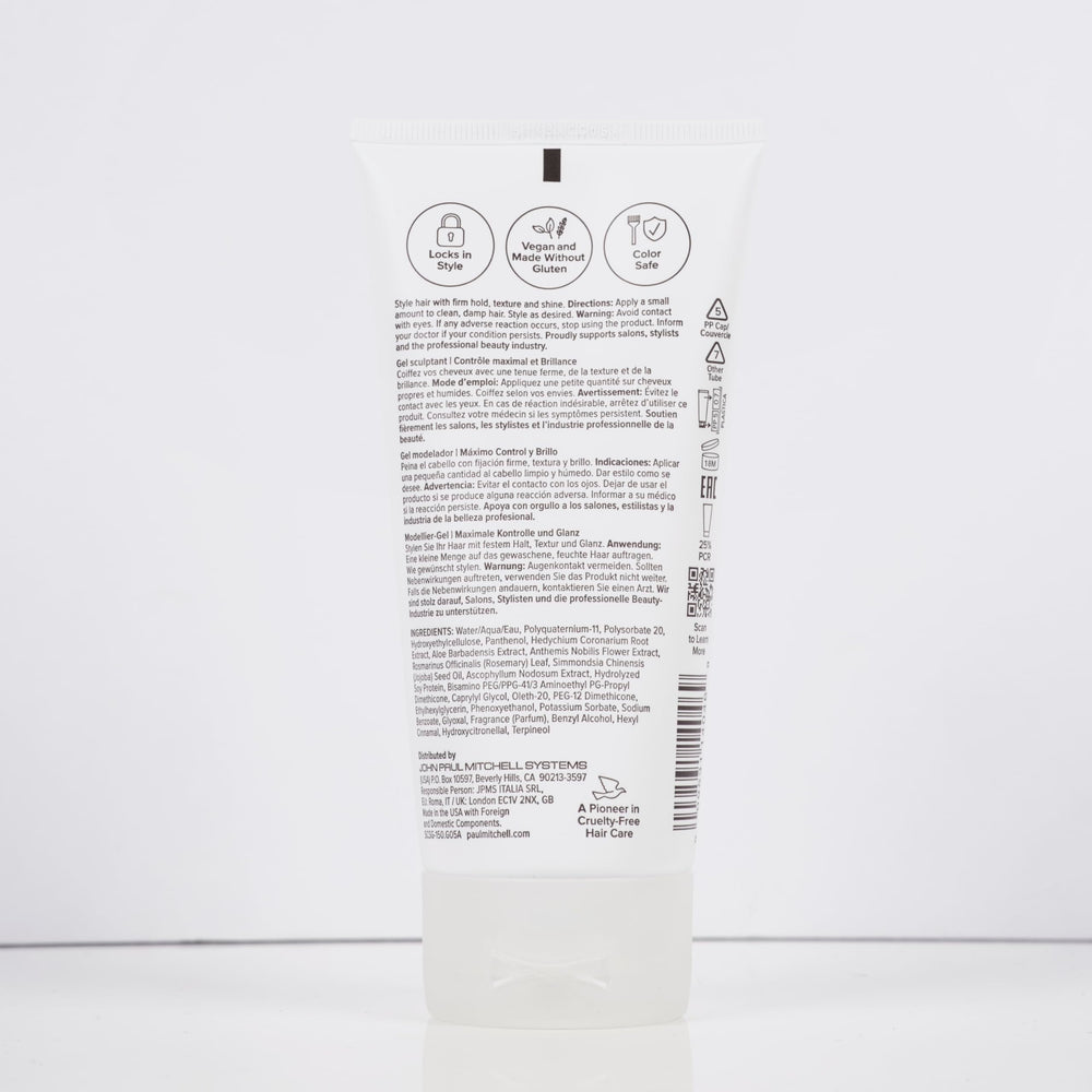 Paul Mitchell packaging uses PCR materials to support eco-friendly grooming.