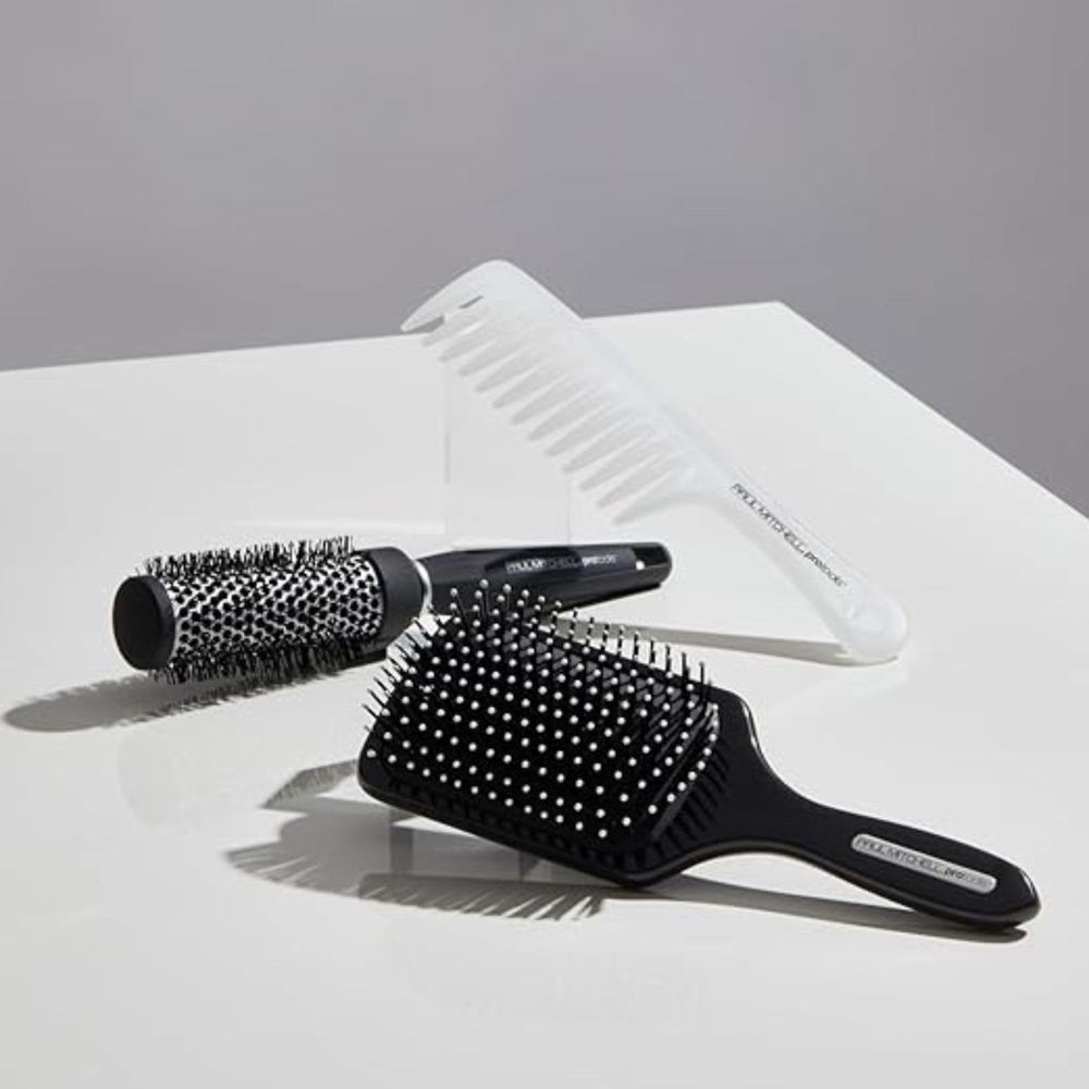 Paul Mitchell Pro Tools 427 Paddle Brush long hair use showing lift during styling