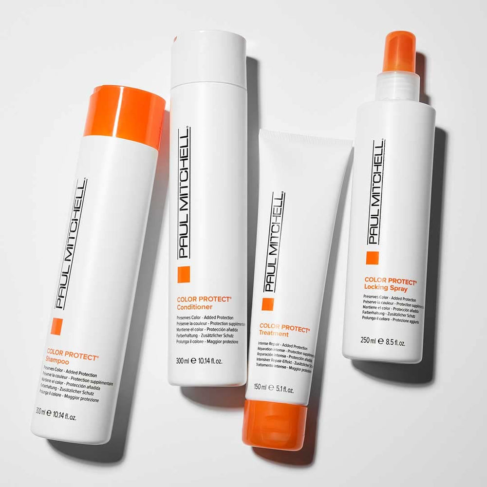 Paul Mitchell Champú de protección de color: textura cremosa facilita lavado suave.