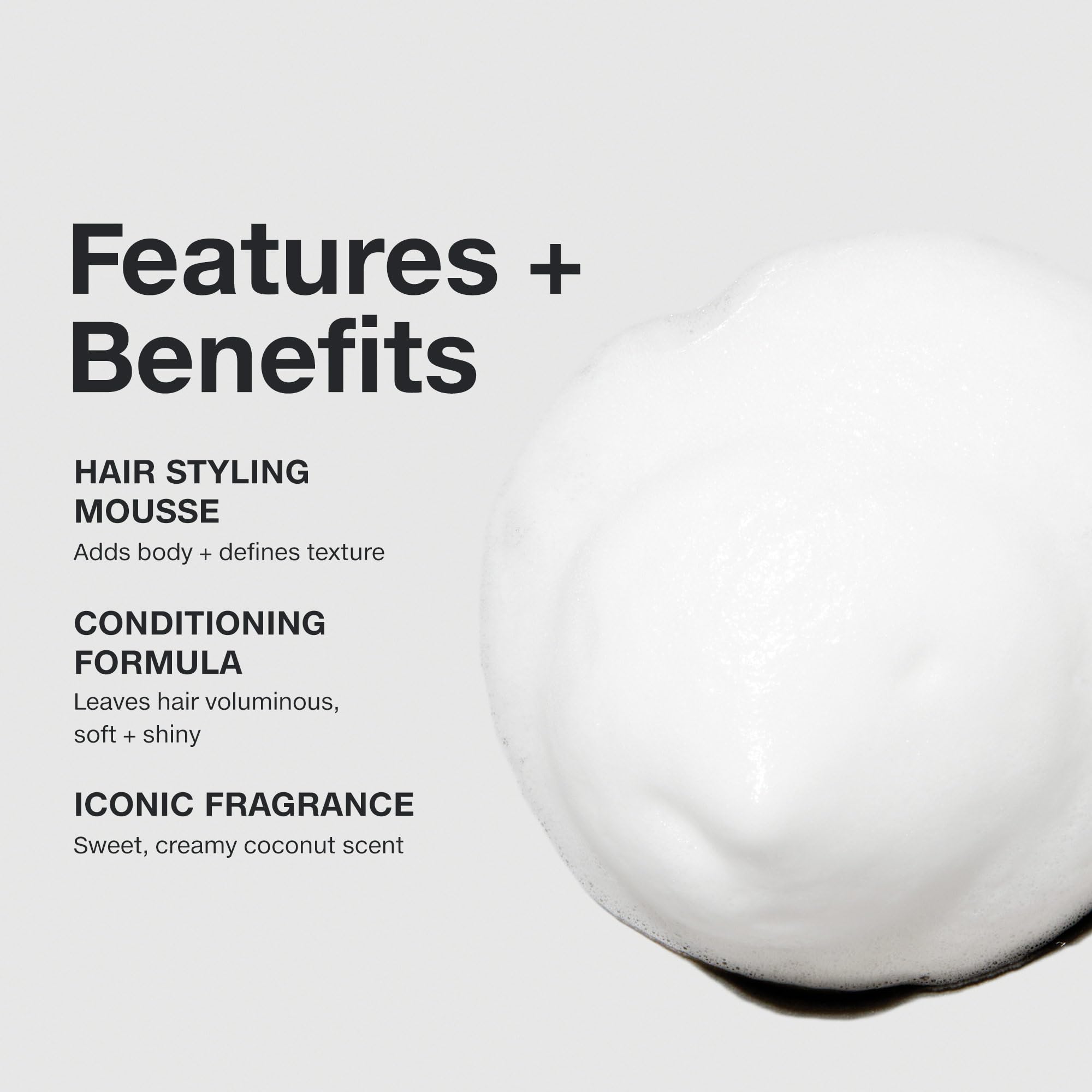 Paul Mitchell Sculpting Foam application scene highlighting touchable definition and volume.