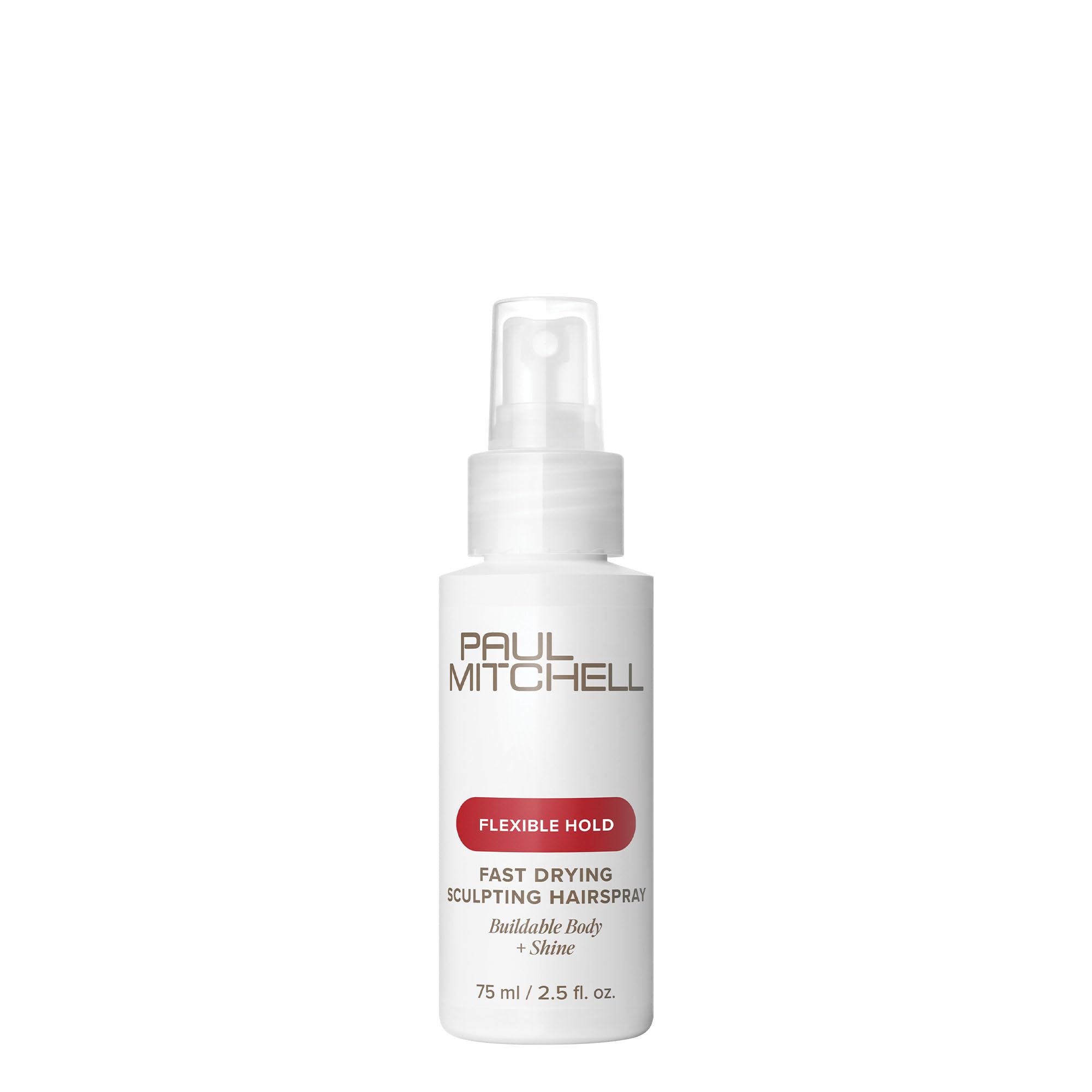 Paul Mitchell secado rápido: botella de fijador con cuerpo y control flexible.