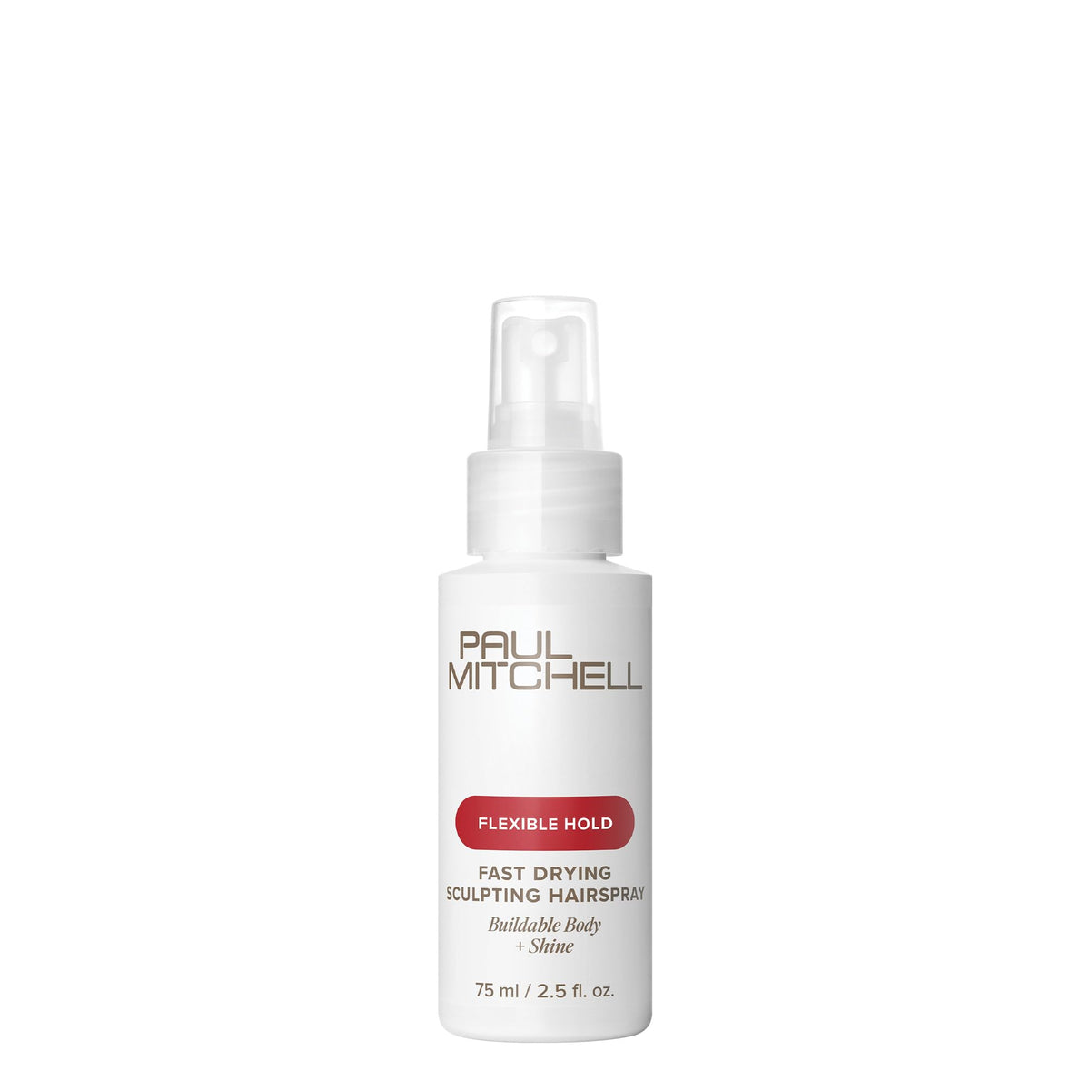 Paul Mitchell secado rápido: botella de fijador con cuerpo y control flexible.
