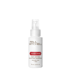 Paul Mitchell secado rápido: botella de fijador con cuerpo y control flexible.