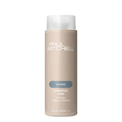 Paul Mitchell Shampoo One, botella brillante, limpieza suave para cabello fino a medio.