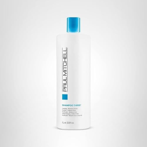 Paul Mitchell Shampoo Three before-after look in routine shows prep for conditioning