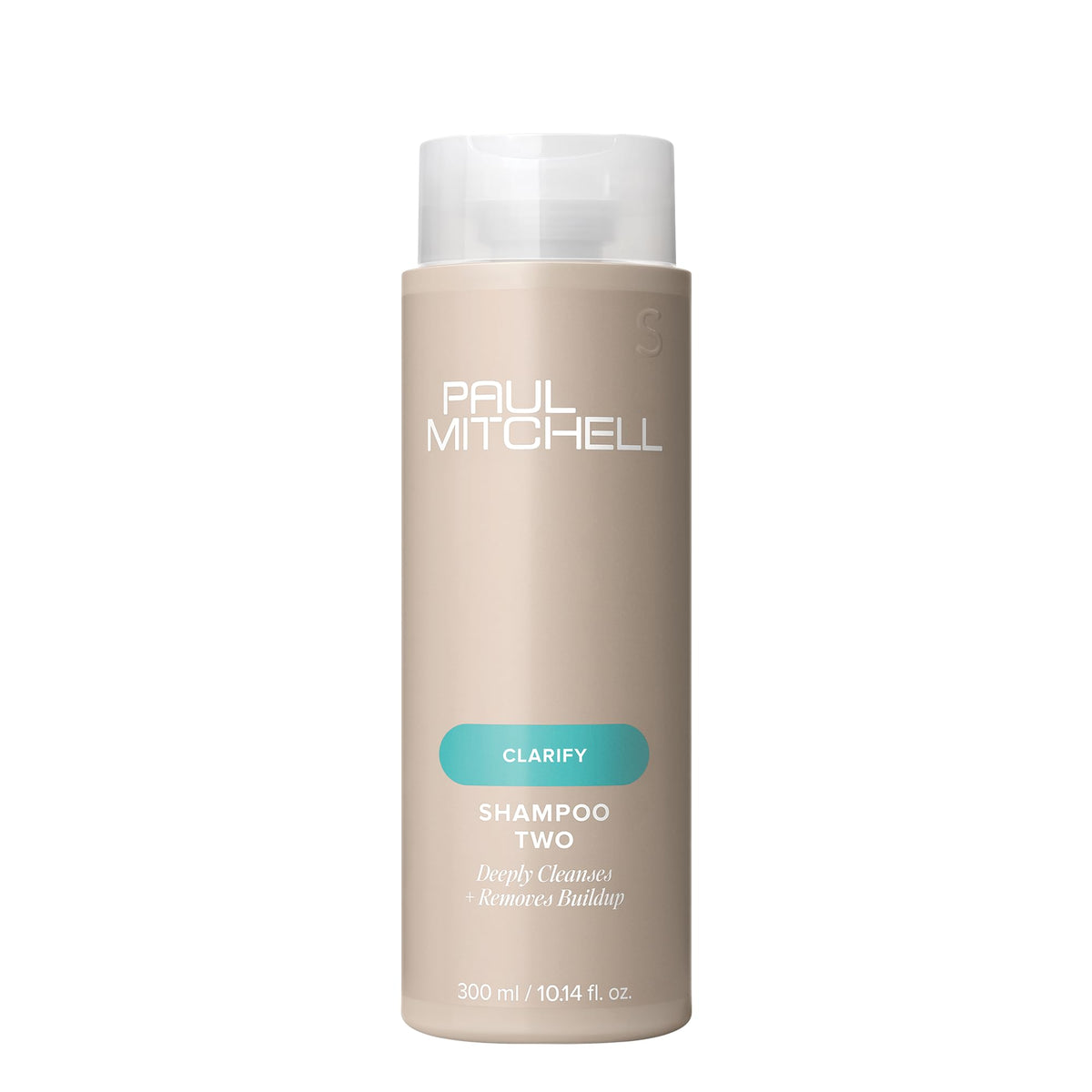Paul Mitchell Shampoo Two, botella frontal: limpieza profunda para cabello graso y frescura.