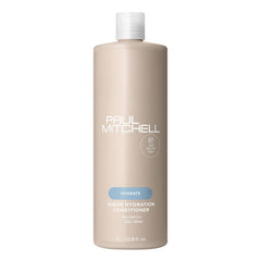Paul Mitchell Sheer Hydration Conditioner bottle delivering lightweight moisture for dry hair.