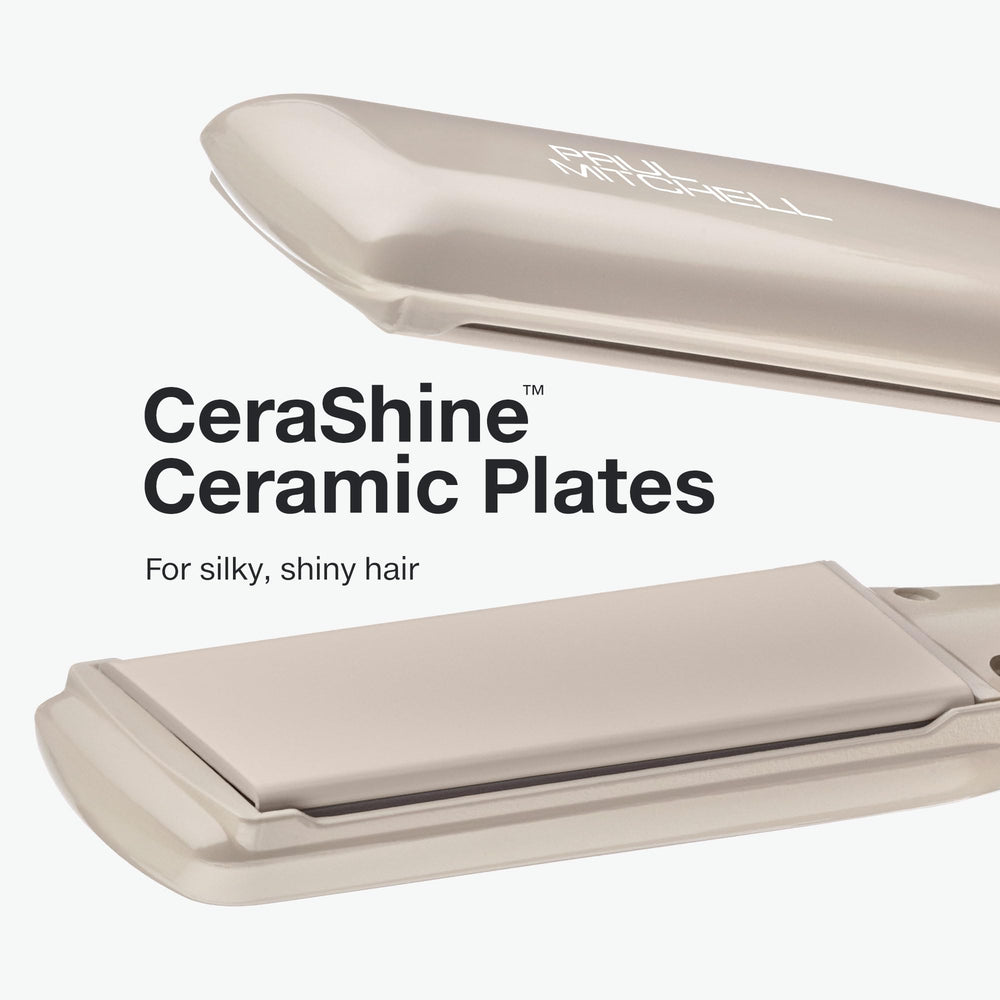 Paul Mitchell Smooth+ flat iron black plate detail for versatile daily styling