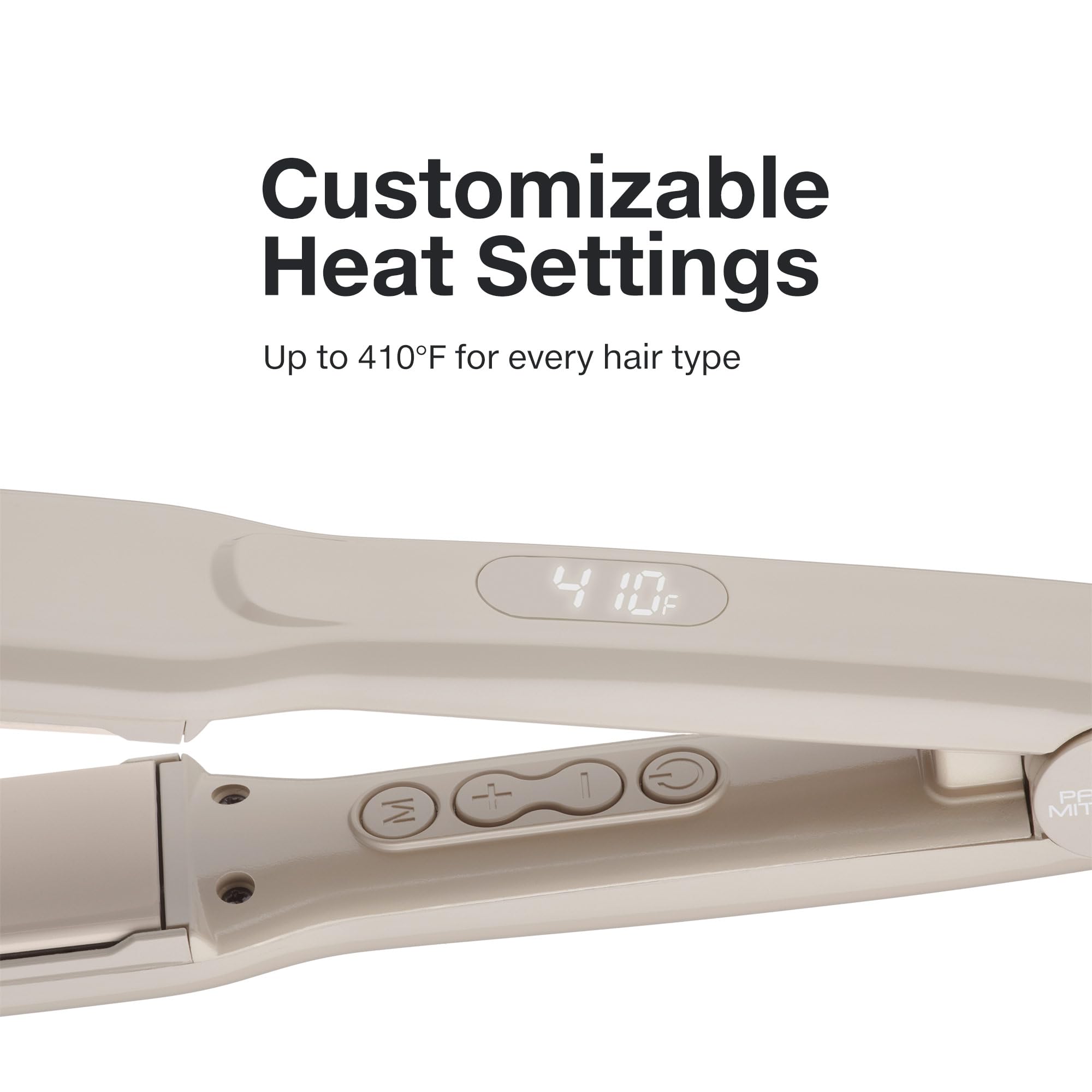 Paul Mitchell Smooth+ flat iron in use for straightening and smoothing hair