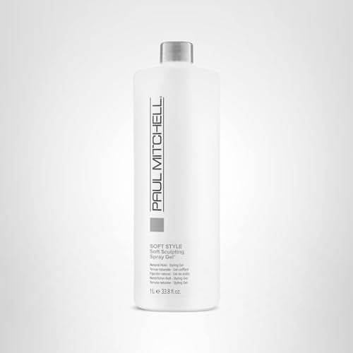 33.8 oz packaging of Paul Mitchell Soft Sculpting Spray Gel.
