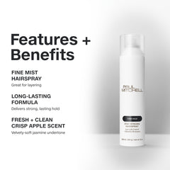 Paul Mitchell Stay Strong can releasing crisp apple fragrance with jasmine undertone.