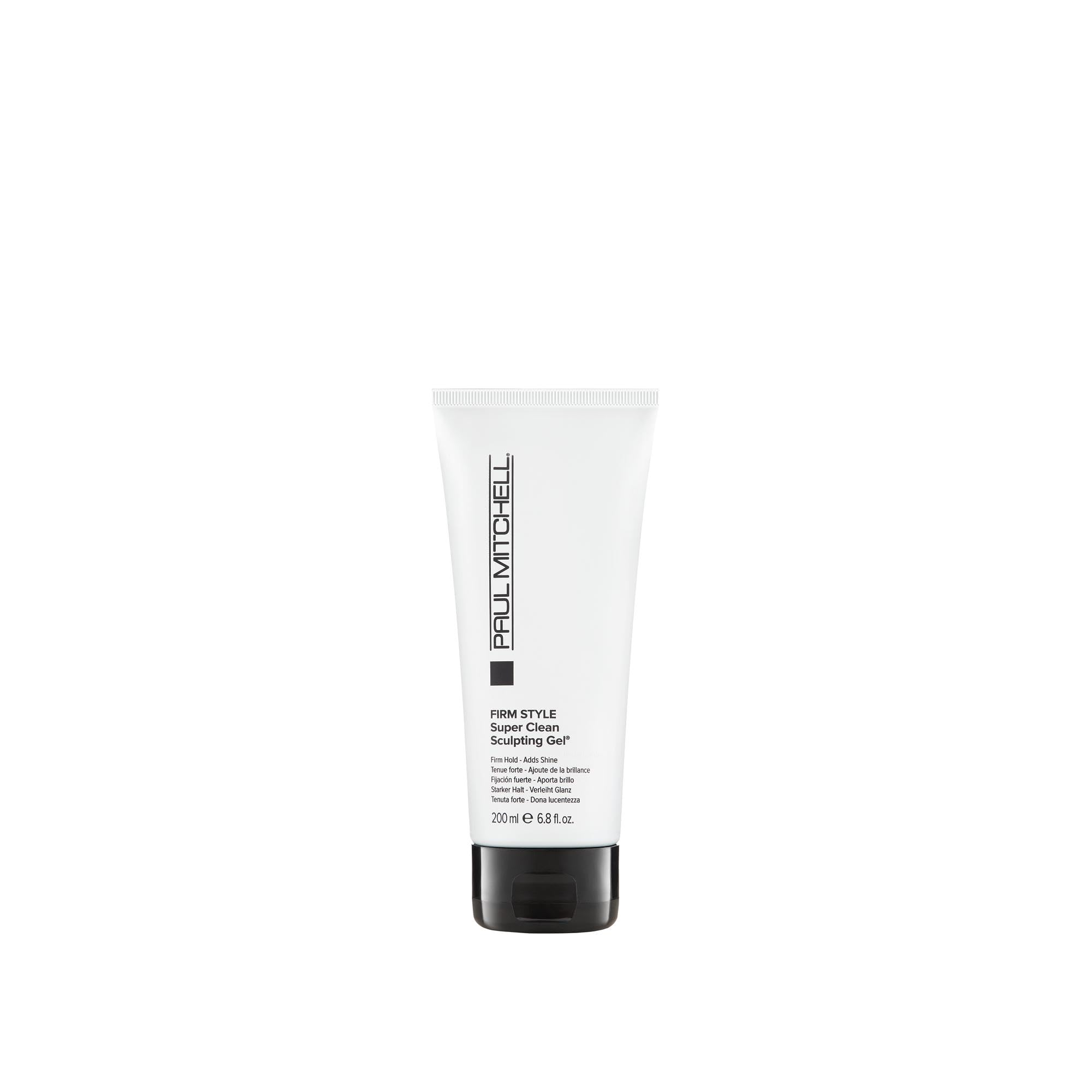 Paul Mitchell Super Clean Sculpting Gel en envase, control duradero para peinados.