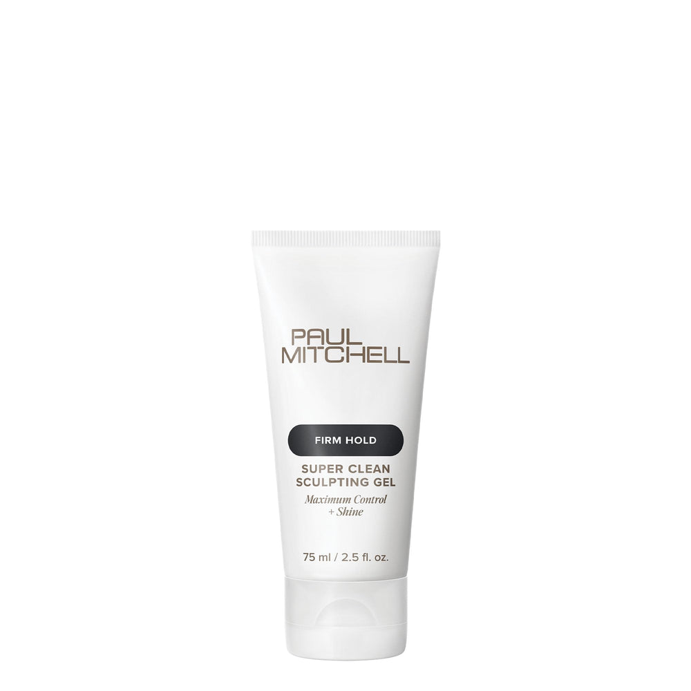 Paul Mitchell Super Clean Sculpting Gel muestra textura y brillo para estilos definidos