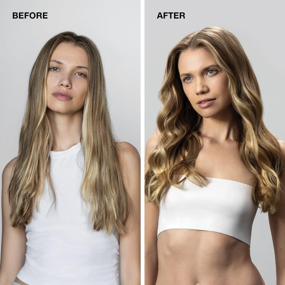 Shiny finish achieved with Paul Mitchell Super Sculpt Styling Glaze.