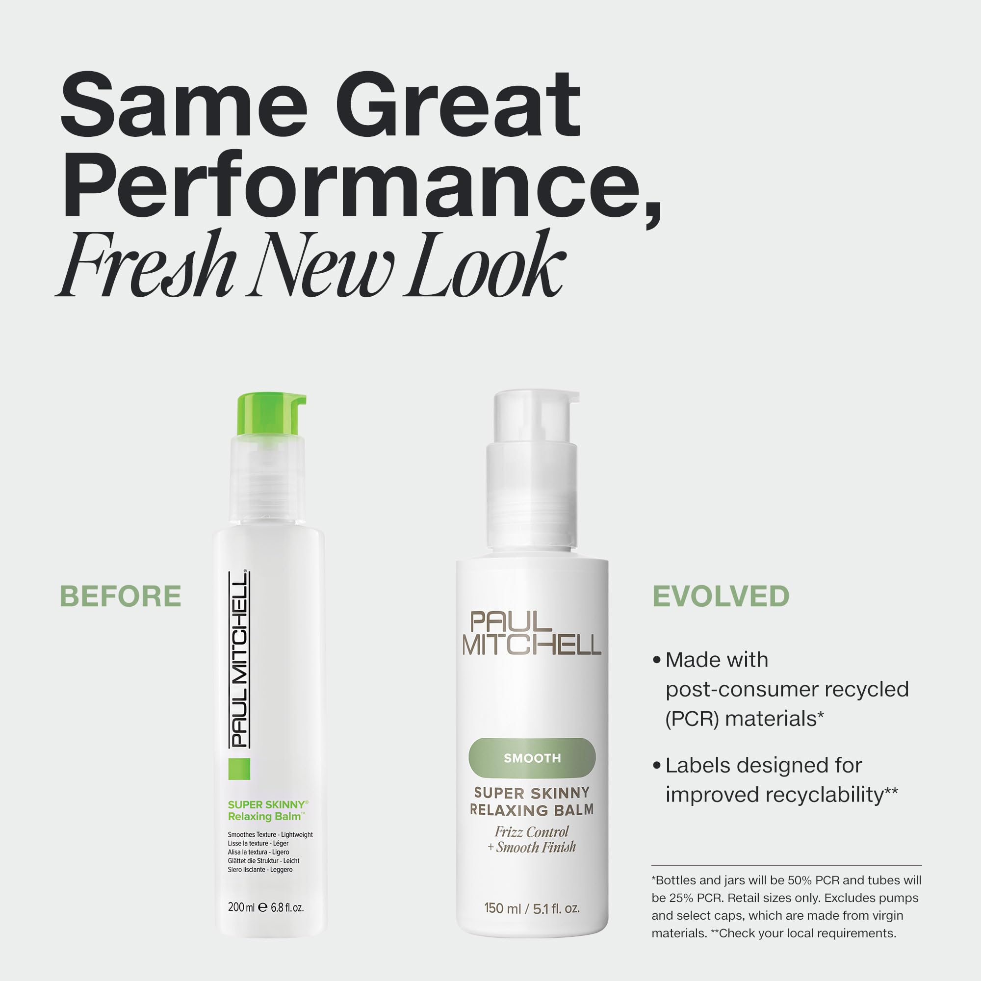 Paul Mitchell balm being applied to hair for smoother waves and curls.
