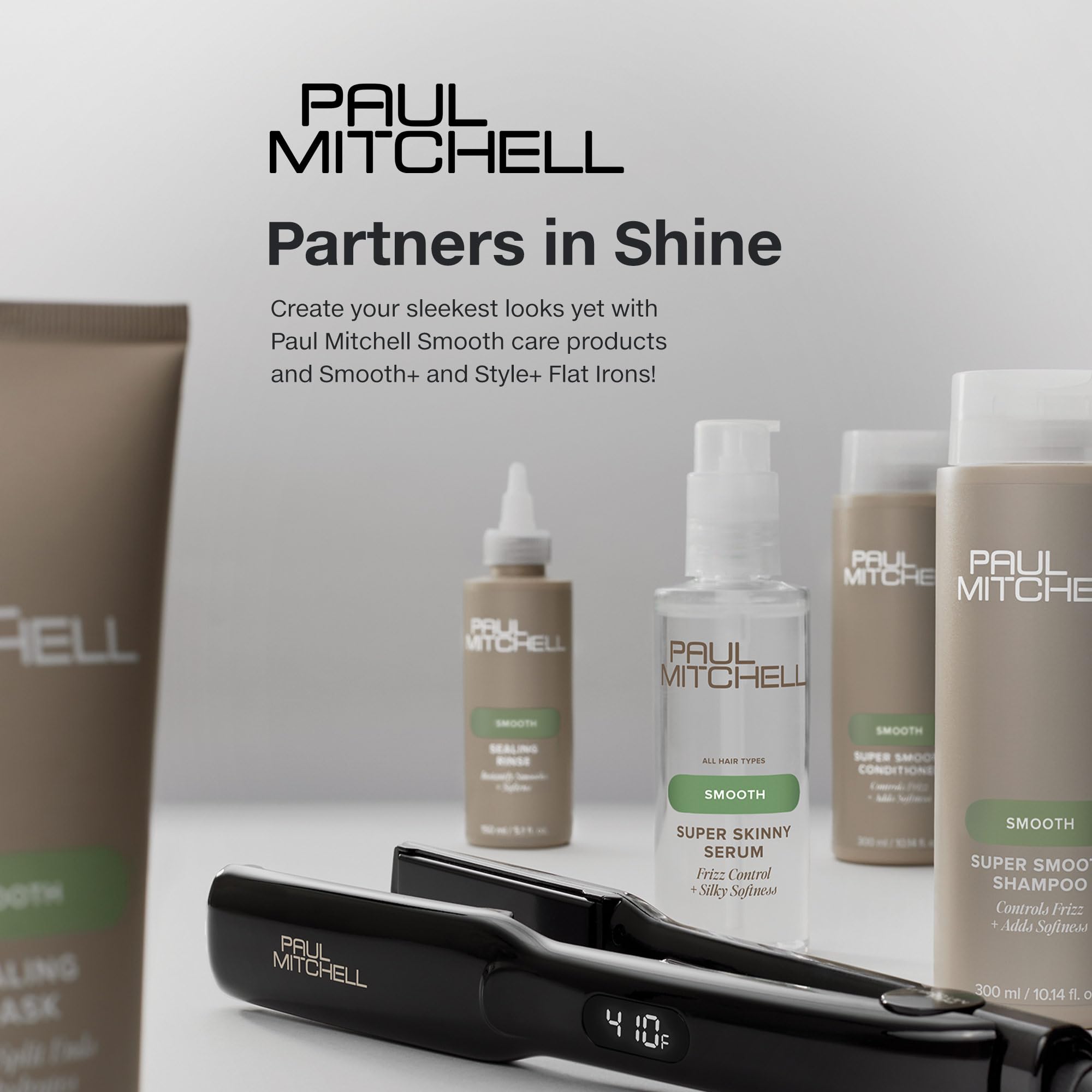 Paul Mitchell balm on textured hair achieving a sleek finish.