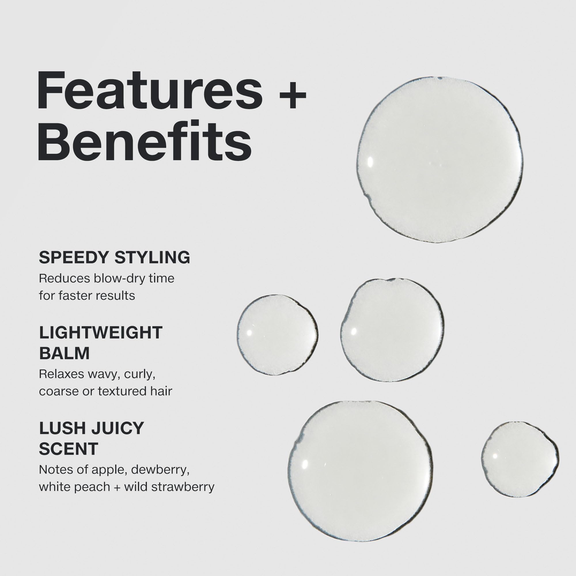 Paul Mitchell balm shown delivering quick-drying action after use.