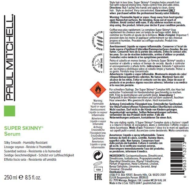Paul Mitchell Super Skinny Serum, acabado ligero ideal para cabello fino.