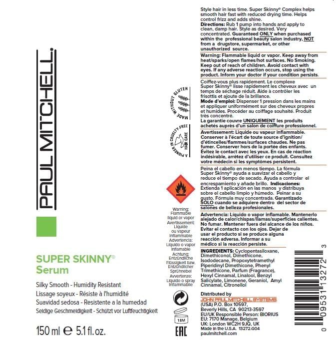 Paul Mitchell Super Skinny Serum resists humidity during styling