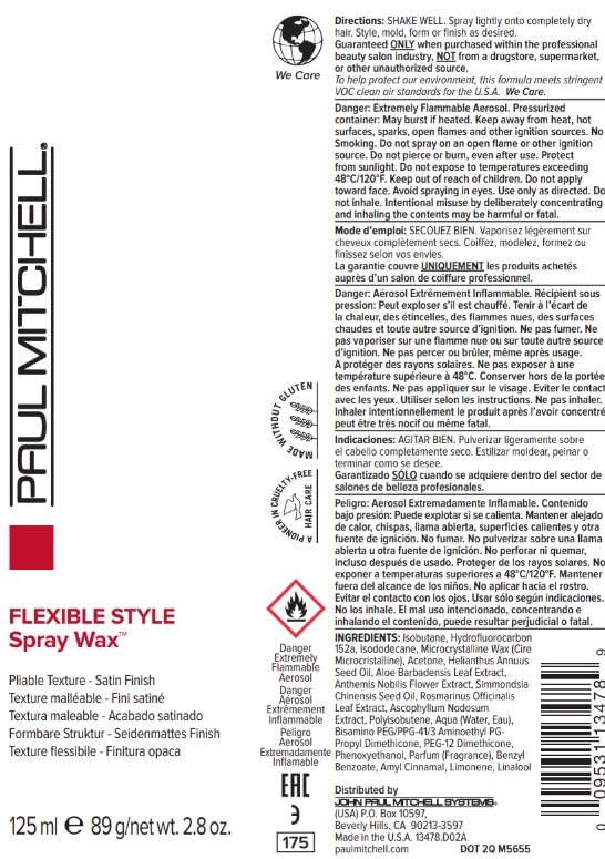 Paul Mitchell textura capilar flexible para estilo suave y duradero.