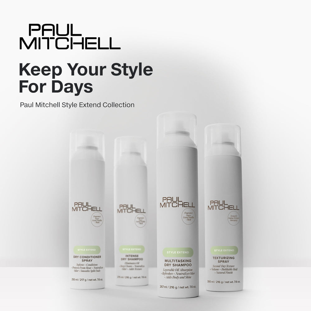 Paul Mitchell Texturizing Spray offers natural finish with a light floral scent.